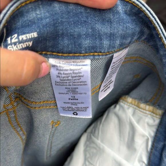 🍒Time and Tru Faded Blue Skinny Jeans - Picture 9 of 11